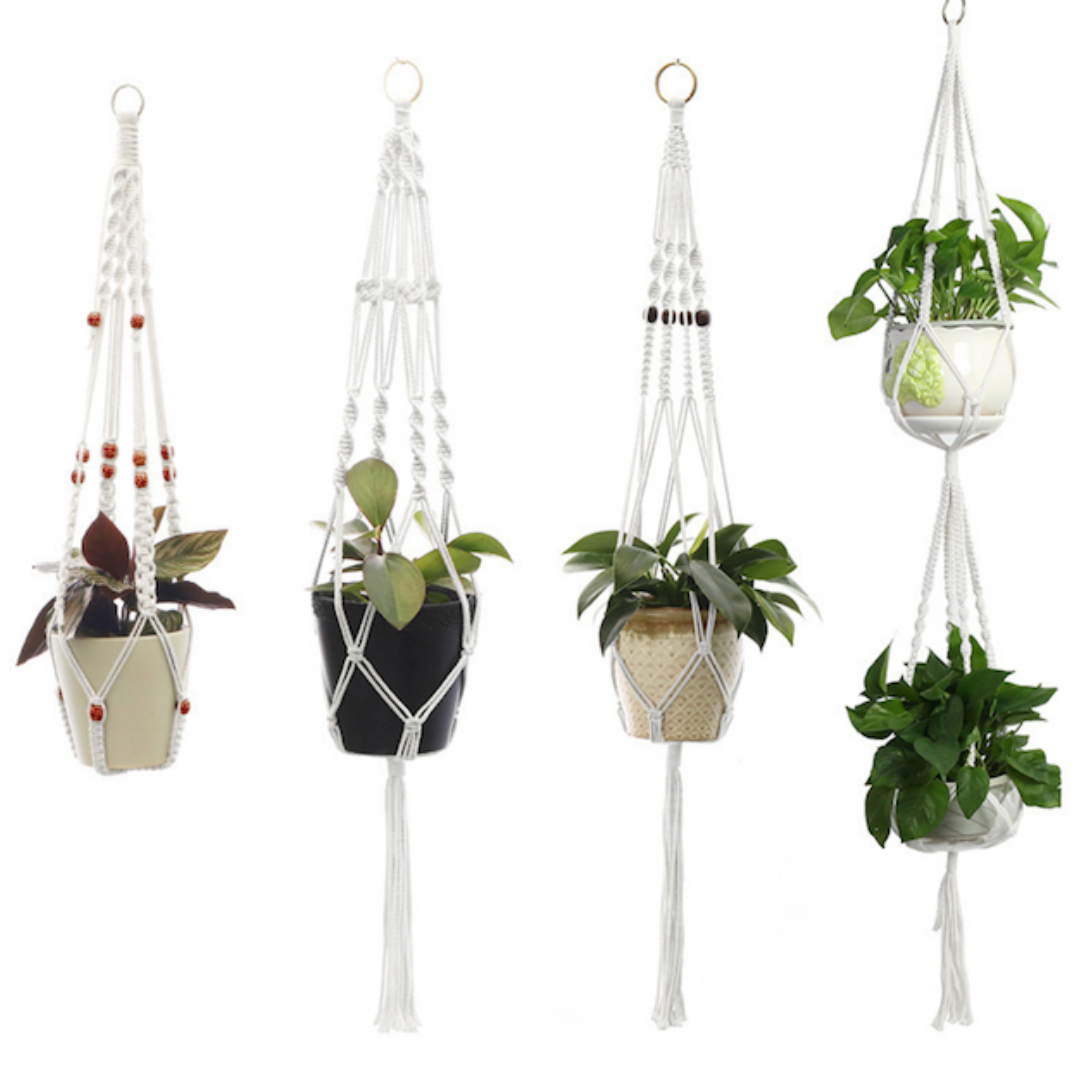 crochet plant hanger for sale Crochet Plant Hanger – VELVOI